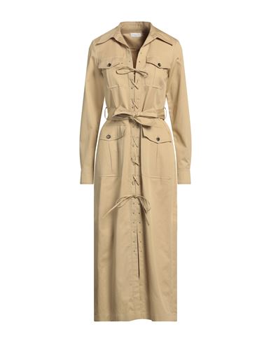 DRIES VAN NOTEN DRIES VAN NOTEN WOMAN MIDI DRESS SAND SIZE 4 COTTON 