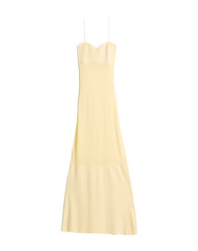 Jacquemus Woman Maxi Dress Pastel Yellow Size 8 Viscose, Polyamide, Elastane In Yellow