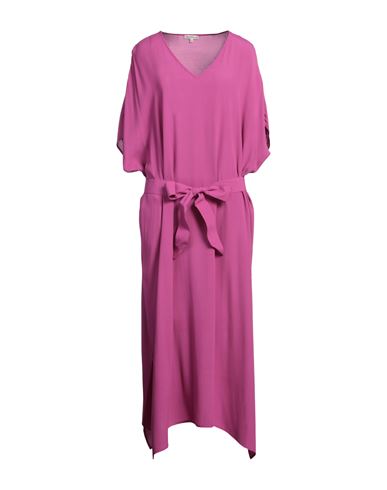 CAMICETTASNOB CAMICETTASNOB WOMAN MAXI DRESS MAUVE SIZE 10 VISCOSE 