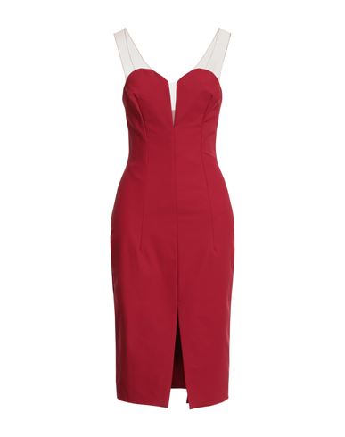 Elisabetta Franchi Woman Midi Dress Red Size 2 Polyamide, Elastane In Red