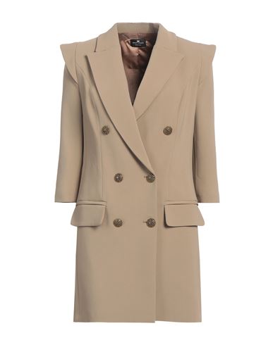 Elisabetta Franchi Woman Mini Dress Khaki Size 4 Viscose, Elastane In Beige
