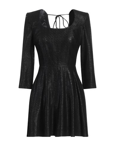 Elisabetta Franchi Woman Mini Dress Black Size 10 Viscose, Wool, Polyamide In Black