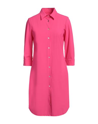 CAMICETTASNOB CAMICETTASNOB WOMAN MIDI DRESS FUCHSIA SIZE 8 POLYAMIDE, ELASTANE 