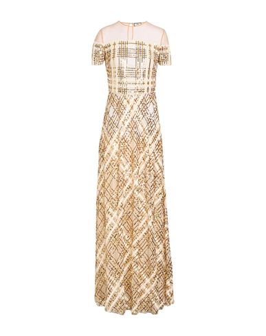 Elisabetta Franchi Red Carpet Woman Maxi Dress Cream Size 4 Polyamide, Plastic In White