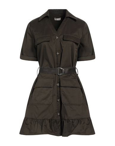 Liu •jo Woman Mini Dress Dark Green Size 10 Polyester, Polyamide In Green