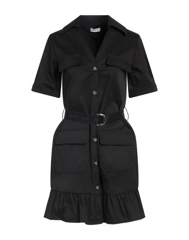 Liu •jo Woman Mini Dress Black Size 10 Polyester, Polyamide In Black