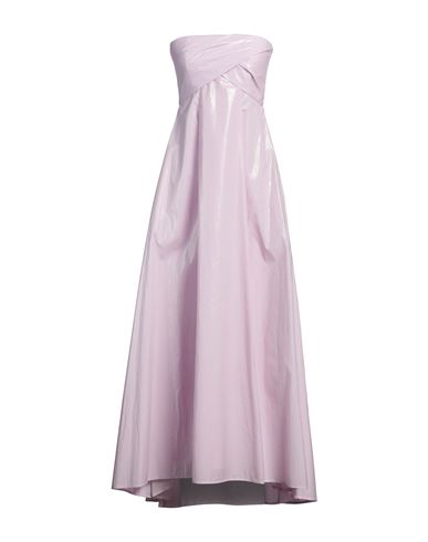 Shop Peserico Woman Maxi Dress Lilac Size 8 Cotton, Polyester In Purple