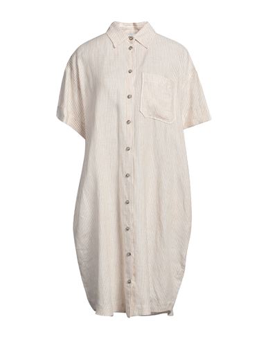 Peserico Woman Midi Dress Beige Size 6 Linen In Beige