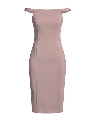 Elisabetta Franchi Woman Midi Dress Blush Size 4 Viscose, Elastane In Pink