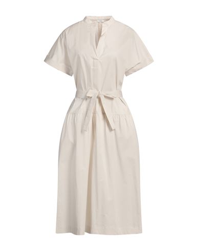 Peserico Cream Midi Dress In Off White