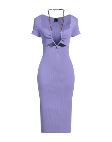 Pinko Woman Midi Dress Purple Size S Viscose, Polyester