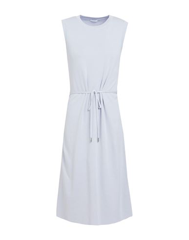 Shop Peserico Easy Woman Midi Dress Lilac Size 6 Cotton In Purple