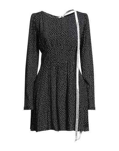 Mar De Margaritas Woman Mini Dress Black Size L Viscose In Black