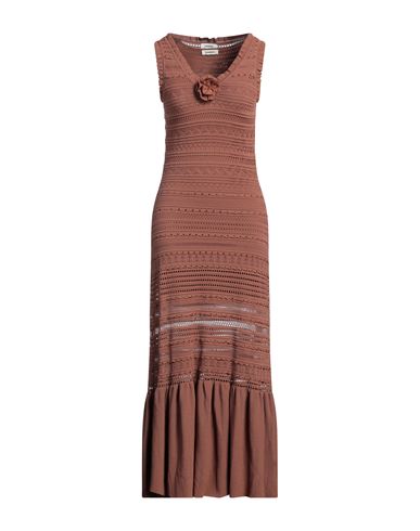 Maxi-Kleid Damen Braun 40 Damen
