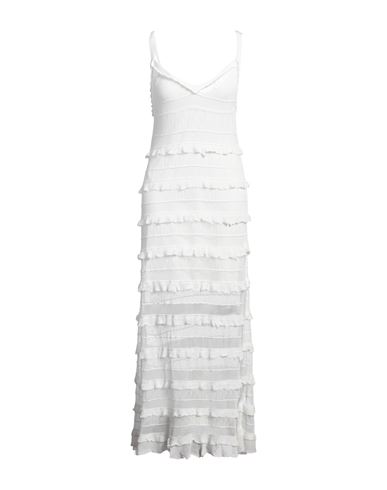 Sandro Ruffled Crochet-knit Maxi Dress