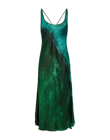 Masnada Woman Maxi Dress Green Size M Viscose In Green