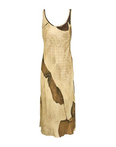 Masnada Woman Midi Dress Sand Size M Viscose In Beige