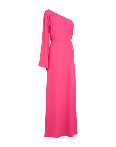 Carla Montanarini Luxe Woman Maxi Dress Fuchsia Size 12 Polyester In Pink
