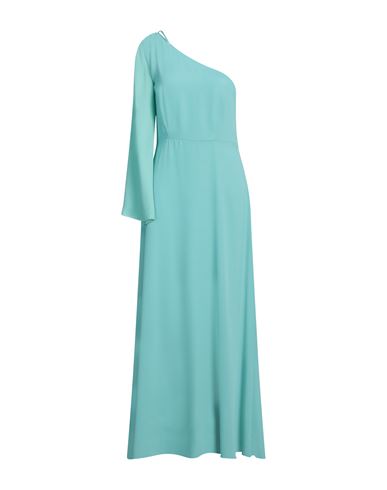 Carla Montanarini Luxe Woman Maxi Dress Light Green Size 12 Polyester In Green