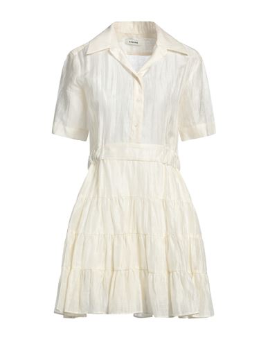 Sandro Camp-collar Shirt Minidress In White