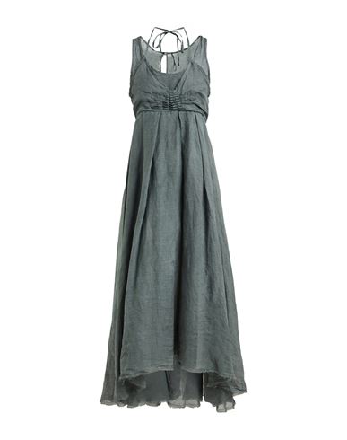 Masnada Woman Maxi Dress Deep Teal Size 4 Ramie In Green