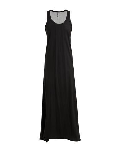 Masnada Woman Maxi Dress Black Size 8 Cotton In Black