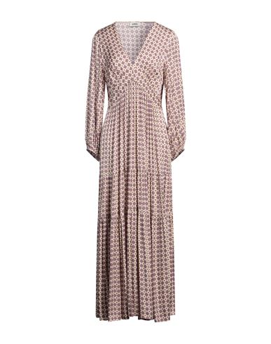 Sandro Jayane Dot Print Tiered Maxi Dress In Beige