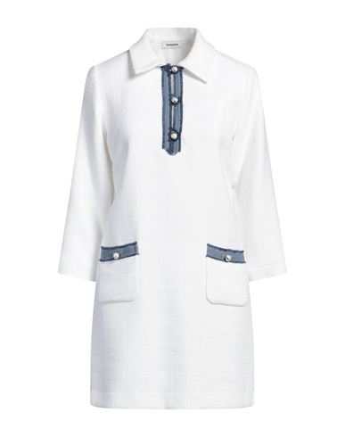Sandro Paige Tweed Minidress In White
