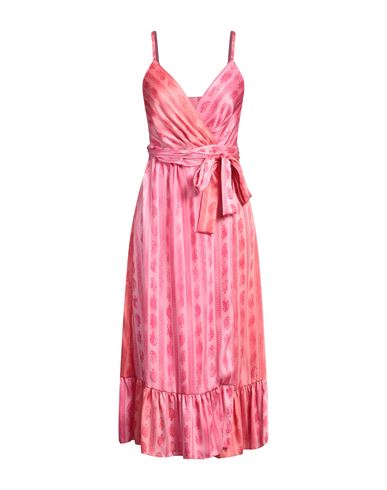 Sandro Womens Roses Paisley-print Tie-waist Woven Midi Dress In Pink