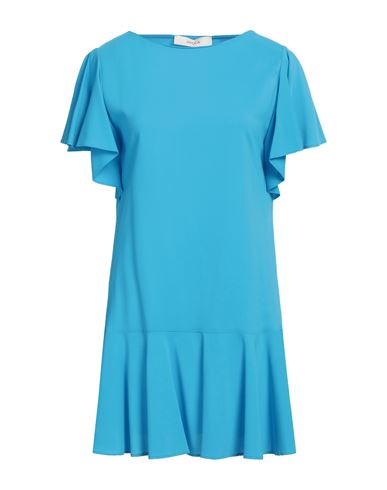 Jucca Woman Mini Dress Azure Size 6 Viscose, Elastane In Blue