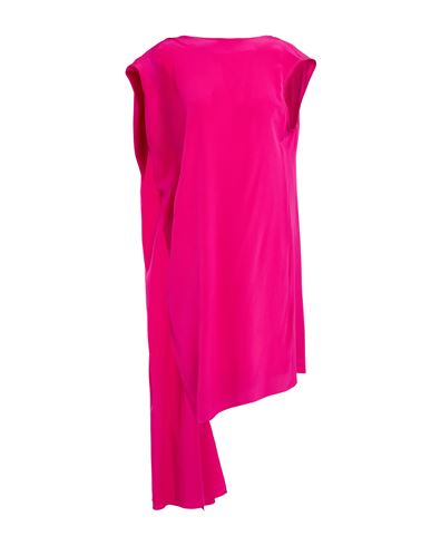 Shop Gianluca Capannolo Woman Mini Dress Fuchsia Size 10 Silk In Pink