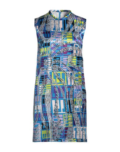 Pucci Woman Mini Dress Blue Size M Viscose In Blue
