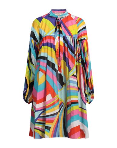 Pucci Woman Midi Dress Pink Size 6 Cotton In Pink