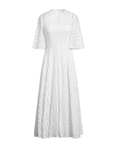 Valentino Garavani Woman Maxi Dress White Size 12 Viscose, Cotton, Polyamide In White