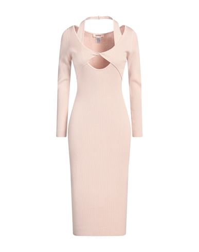 Kontatto Woman Midi Dress Light Pink Size Onesize Viscose, Acrylic, Elastane In Pink