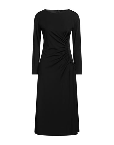 Weekend Max Mara Woman Midi Dress Black Size Xxl Polyamide, Lyocell, Viscose, Elastane
