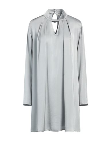 Manila Grace Woman Mini Dress Grey Size 6 Viscose In Grey