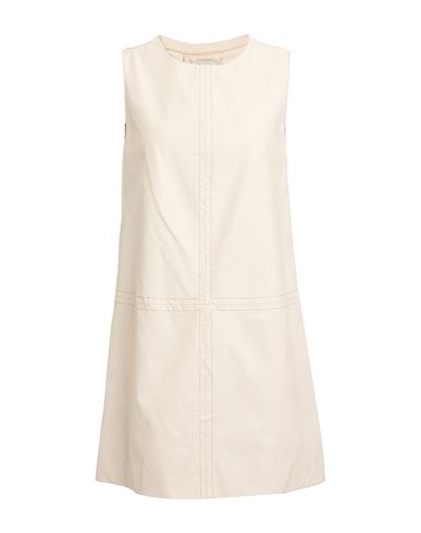 ALESSIA SANTI ALESSIA SANTI WOMAN MINI DRESS BEIGE SIZE 6 VISCOSE, POLYAMIDE, ELASTANE, POLYURETHANE RESIN 