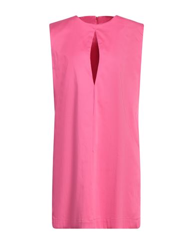 Mariuccia Woman Mini Dress Fuchsia Size M Cotton, Elastane In Pink