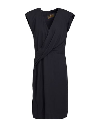 Vivienne Westwood Anglomania Woman Midi Dress Black Size 4 Viscose, Wool In Black