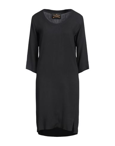 Vivienne Westwood Anglomania Woman Mini Dress Black Size 4 Viscose, Wool In Black