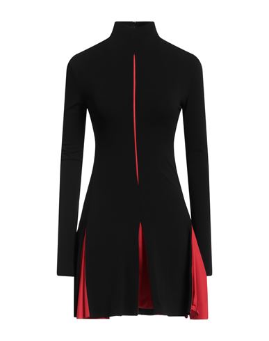 Ferragamo Woman Mini Dress Black Size 8 Viscose, Elastane, Cotton In Black
