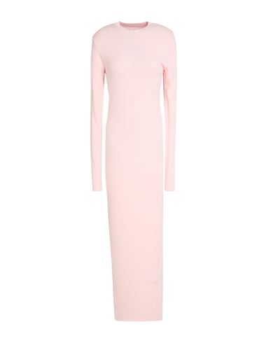 Heron Preston Woman Maxi Dress Light Pink Size L Viscose, Polyester In Pink
