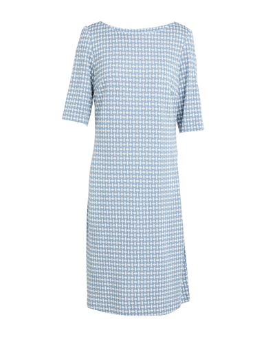 Camicettasnob Woman Midi Dress Pastel Blue Size 6 Viscose, Polyester, Elastane In Blue