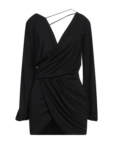 Shop Dondup Woman Mini Dress Black Size L Polyester