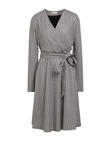 CAMICETTASNOB CAMICETTASNOB WOMAN MIDI DRESS LIGHT GREY SIZE 6 VISCOSE, POLYESTER, ELASTANE 