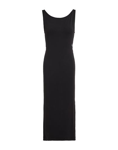 Shop Calvin Klein Jeans Est.1978 Calvin Klein Jeans Woman Midi Dress Black Size Xl Modal, Polyester, Elastane