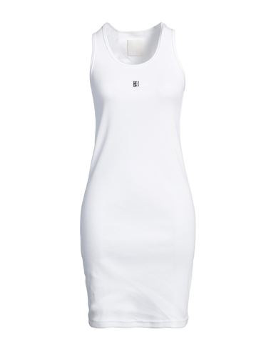 Givenchy Tank Dress In Cotton With 4g Detail In White