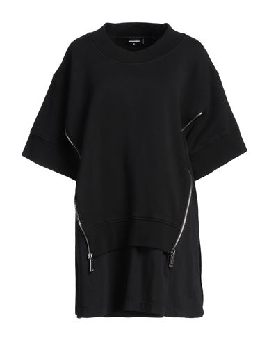Dsquared2 Woman Mini Dress Black Size S Cotton, Elastane In Black
