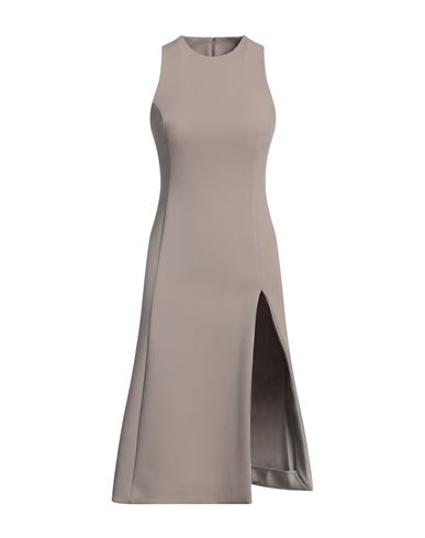 Ami Alexandre Mattiussi Woman Midi Dress Sand Size 2 Virgin Wool In Beige